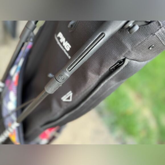 PING HOOFER Lite Black Floral Tropic Hawaii Multi Color Stand Golf Bag Divider - Picture 15 of 15